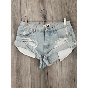 One Teaspoon Bandits micro shorts size 25